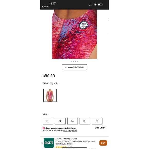 SHIPS TODAY! 🎁NIKE SWIM OLYMPIC COLLECTION WOMENS RACERBACK ONE PIECE SWIMSUIT - Picture 4 of 5